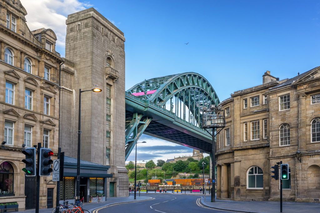 Photo of the Tyne Bridge in Newcastle Upon Tyne, UK.